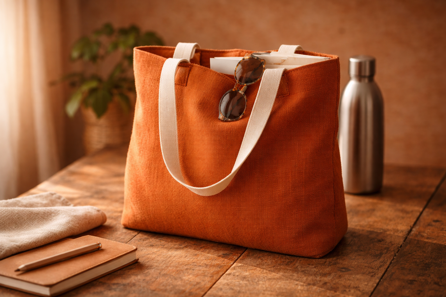 Linen Tote Bag