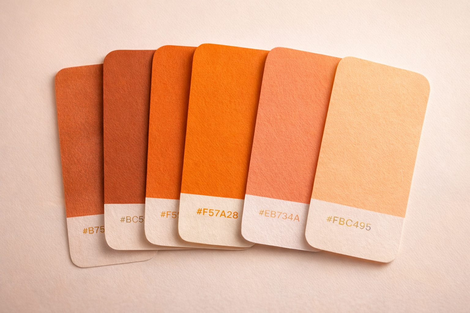 Choosing the right orange.